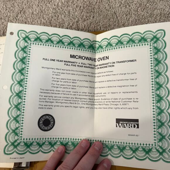 Vintage 1977 Montgomery Ward Adventures in Microwave Cooking Recipe Book Binder - Picture 12 of 16